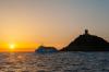 Excursions Ajaccio - Porticcio Couché de soleil aux iles sanguinaires Découvertes Naturelles Balades en mer
